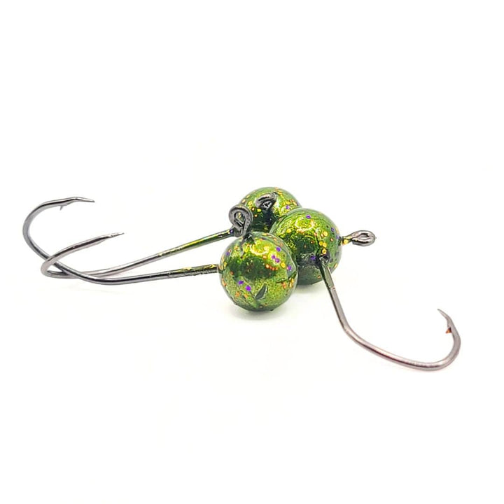 Round Jig Heads - 1/32- 1/16 - 1/8 - 10 Pack - No Collar