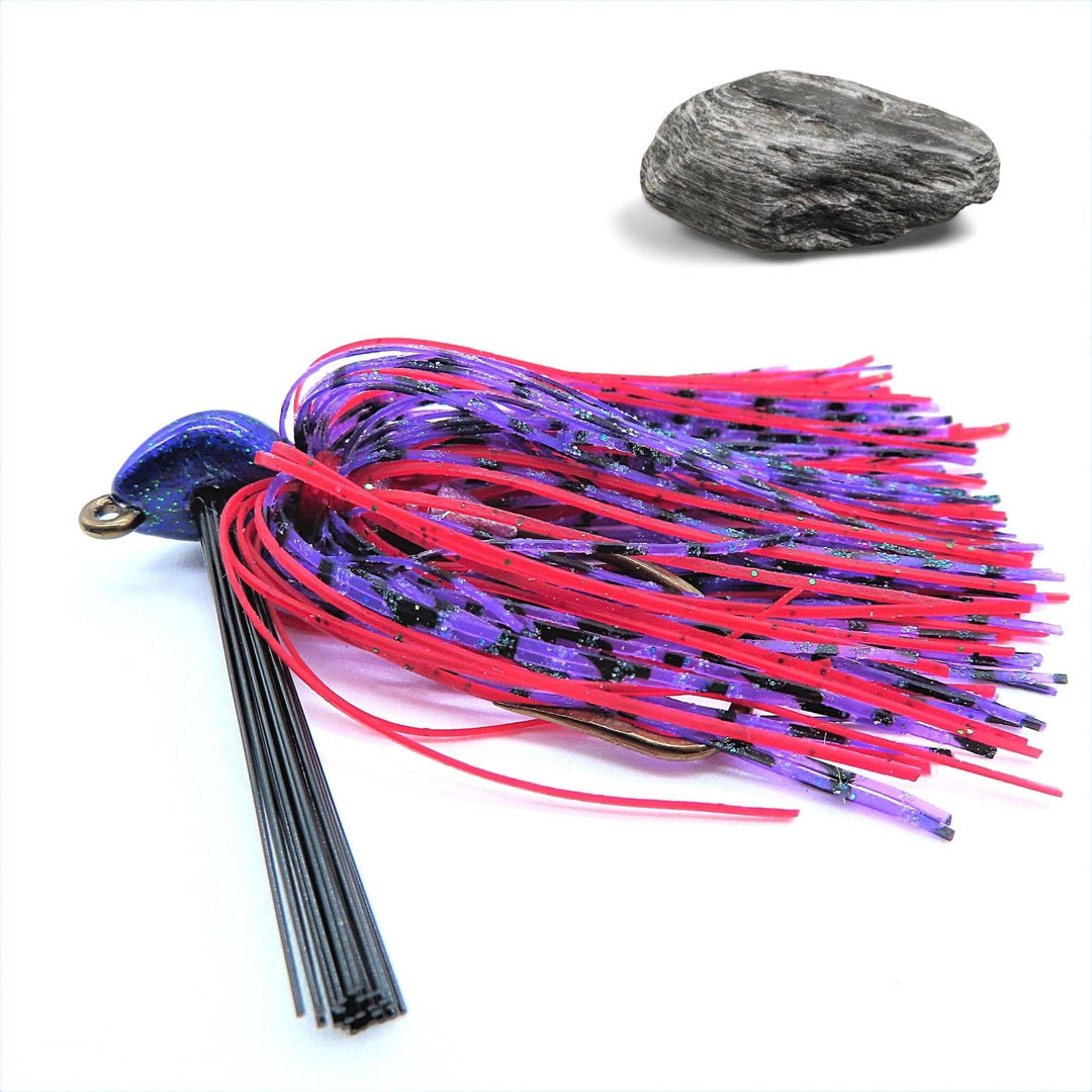 Swim Jig - Hand Tied - Junebug Red